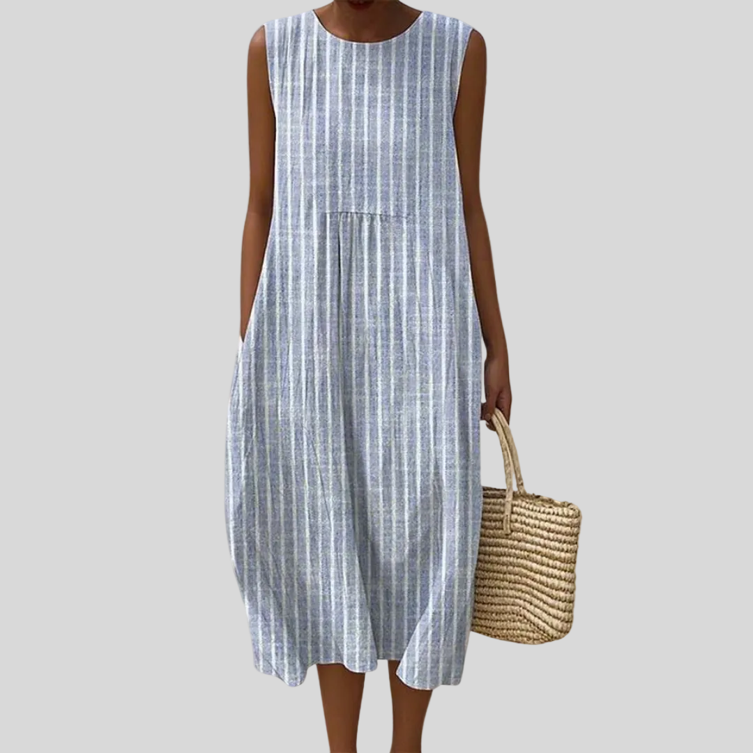 Robe Serena – Robe Midi Rayée