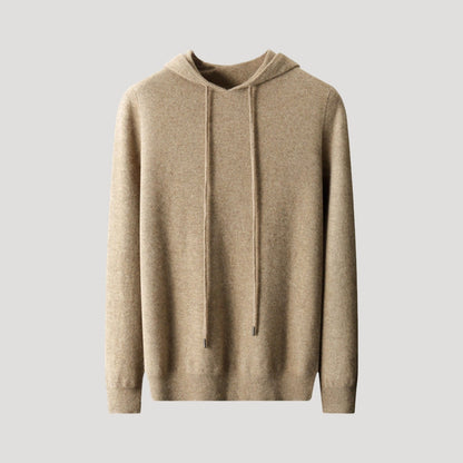 Derek | Spring Cashmere Hooded Knit Pullover