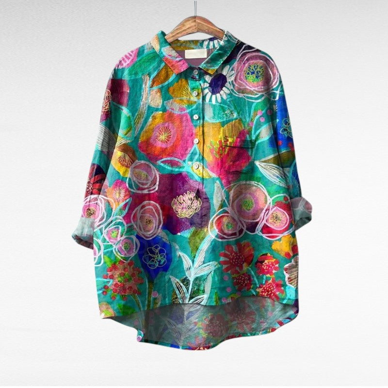 Serenella™ Blusa Floreale Elegante