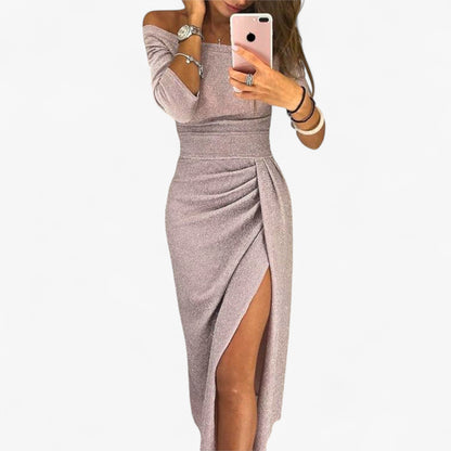 Alwinna Damen Kleid – Berührung Elegant Freizeit & Anlass