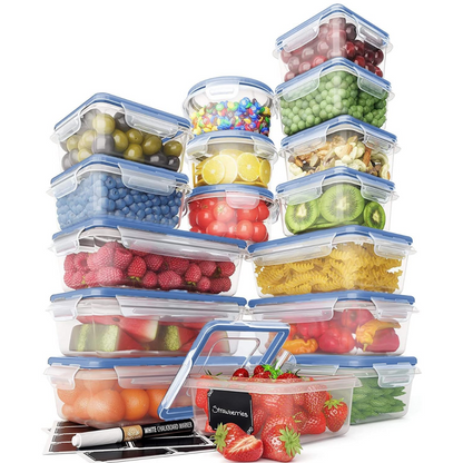 32-piece Airtight Storage Box Set-Blue-Nora Luxe