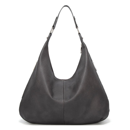 Retro Large Capacity Soft Leather Tote