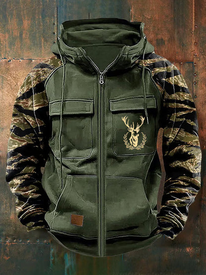 Sauberer, schlanker Hoodie mit Reißverschluss und mehreren Taschen Damen