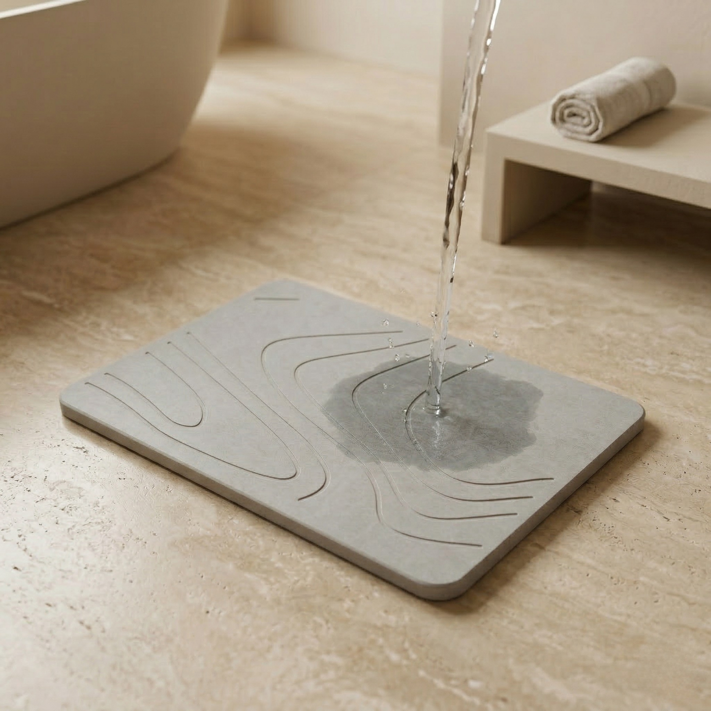 PureAura DryStone Bath Mat