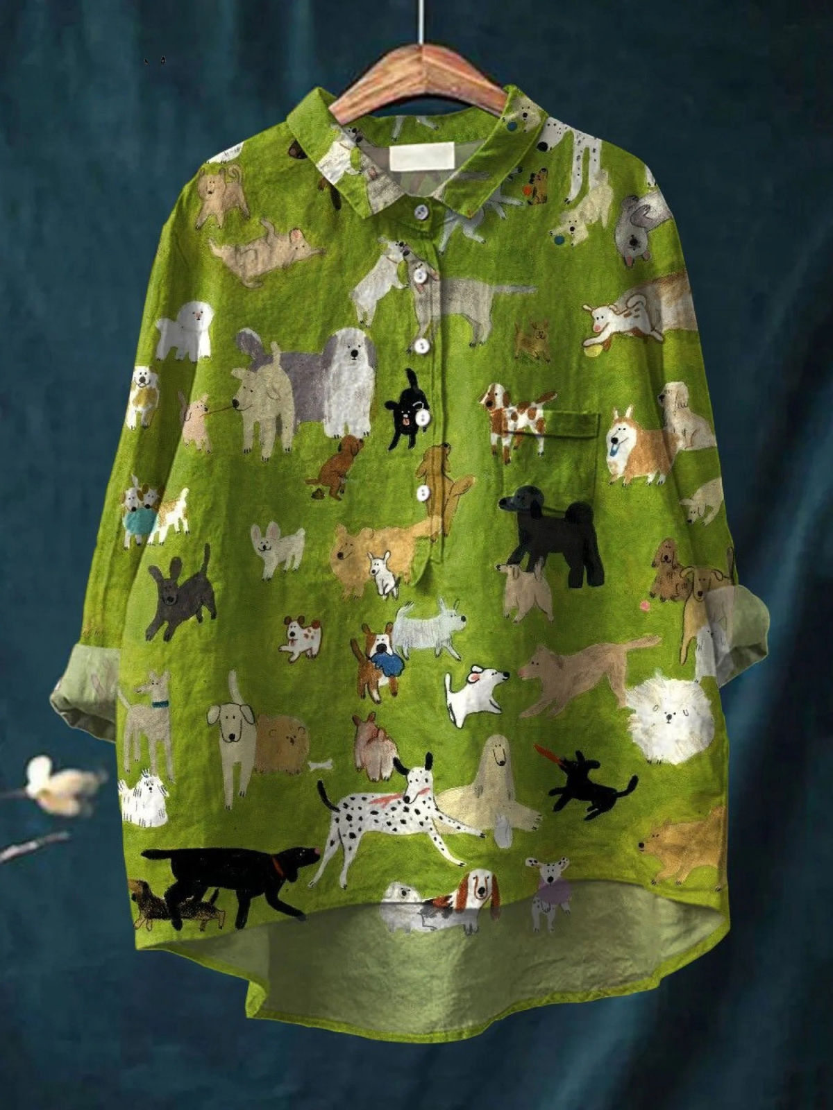 Sofía | Camiseta casual con arte de perros