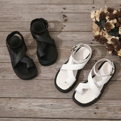 Sandales gladiateur à semelle épaisse premium élégantes femmes – Chaussures d’été durables confortables et de soutien