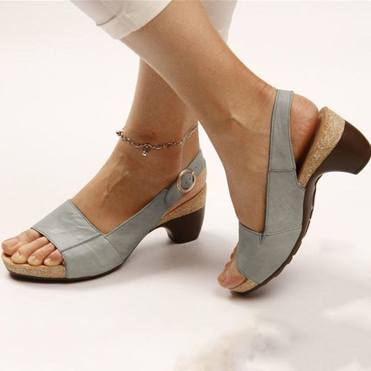 Gannelle | Comfortabele slingback sandalen met hak voor dames – casual en elegante schoenen voor dagelijks gebruik