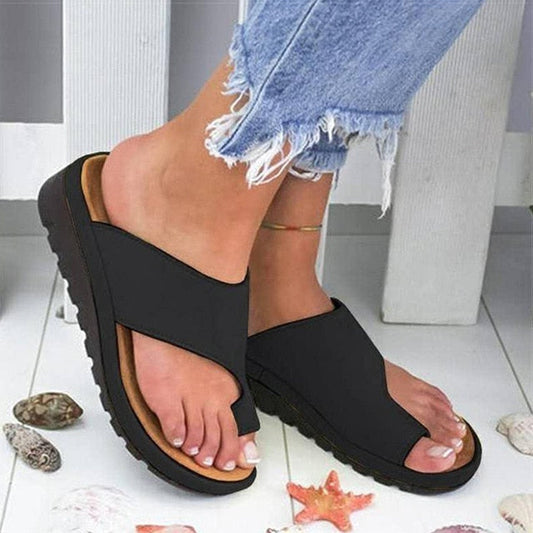 FootCure | Orthopedische hallux valgus correctie slip-on sandalen voor dames