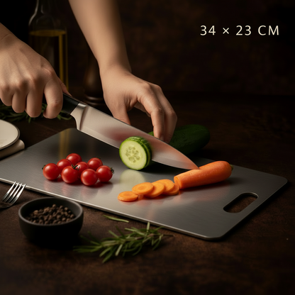 RVS Snijplank – 34 × 23 cm (Size L)