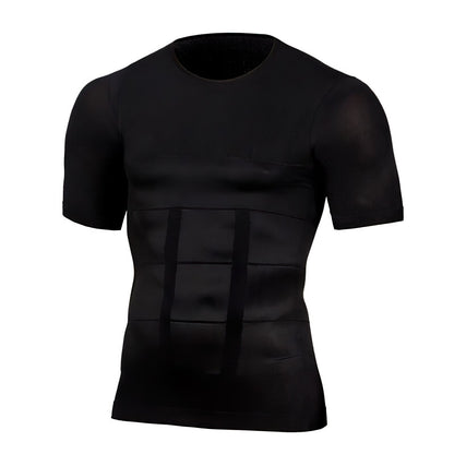 Men’s Shaping Fitness T-Shirt – Compression Breathable Stretch Comfortable Muscle Support Activewear Fit