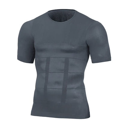 Men’s Shaping Fitness T-Shirt – Compression Breathable Stretch Comfortable Muscle Support Activewear Fit