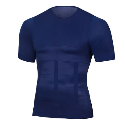 Men’s Shaping Fitness T-Shirt – Compression Breathable Stretch Comfortable Muscle Support Activewear Fit
