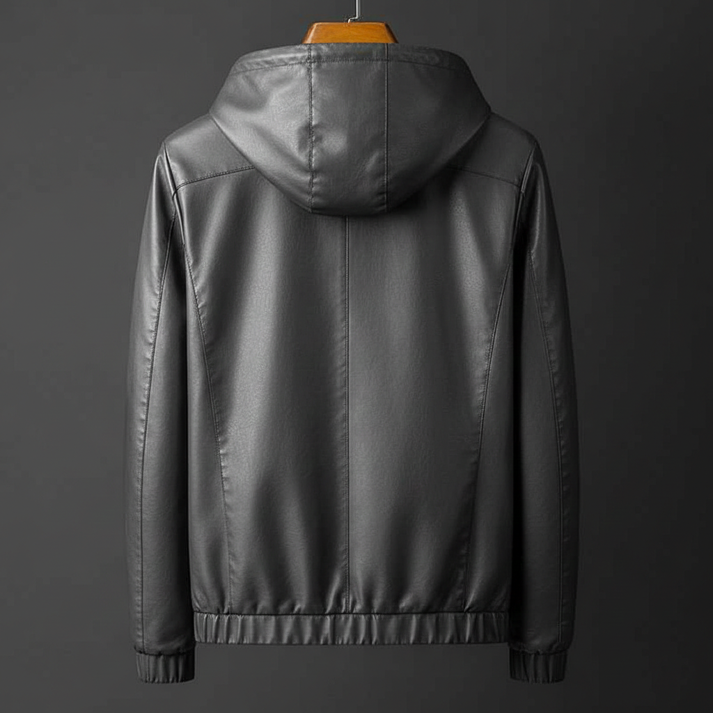 Parker Hooded Leather Jacket