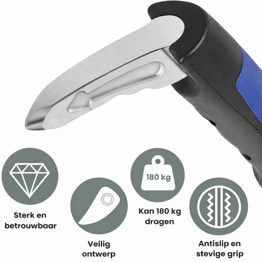 2-in-1 Auto Uitstaphulp met Veiligheidshamer