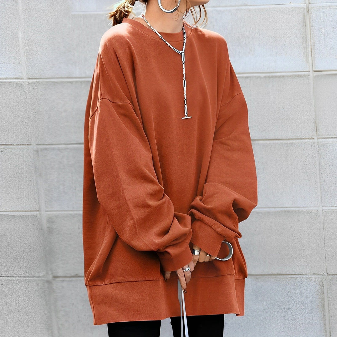 Oversized Dames Trui met Structuurdesign – Anneliesae