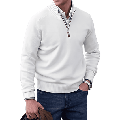 Rory | Men Knitted Half-Zip Pullover Jumper