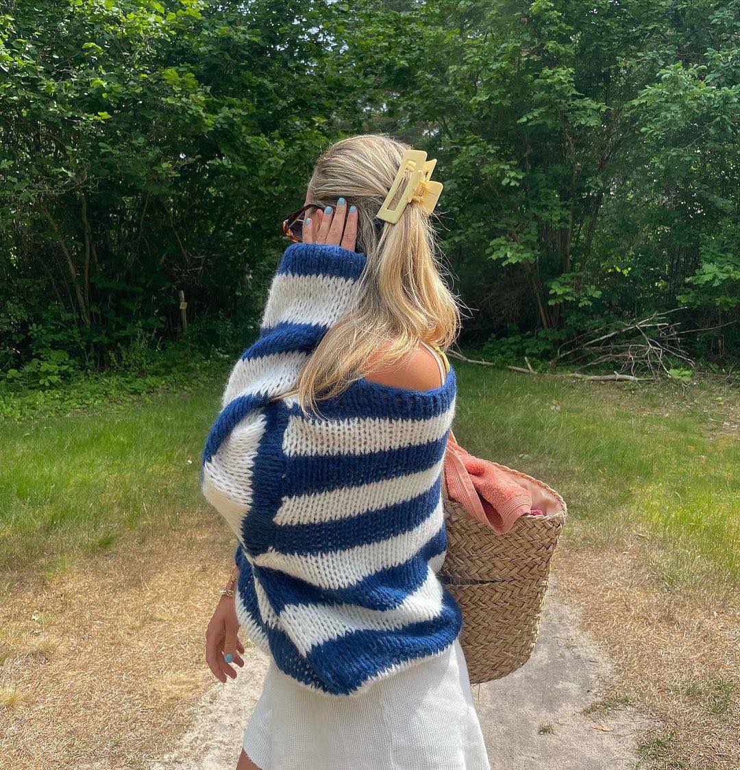 Alayna - Weicher gestrickter Chic-Pullover