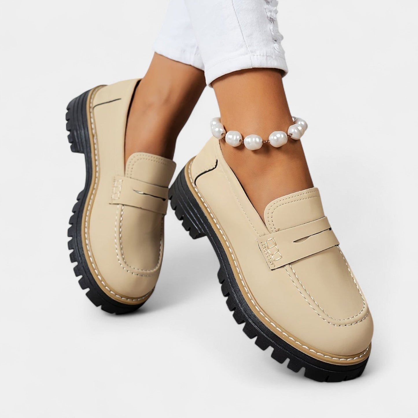 Michaela – Mocasines con suela gruesa