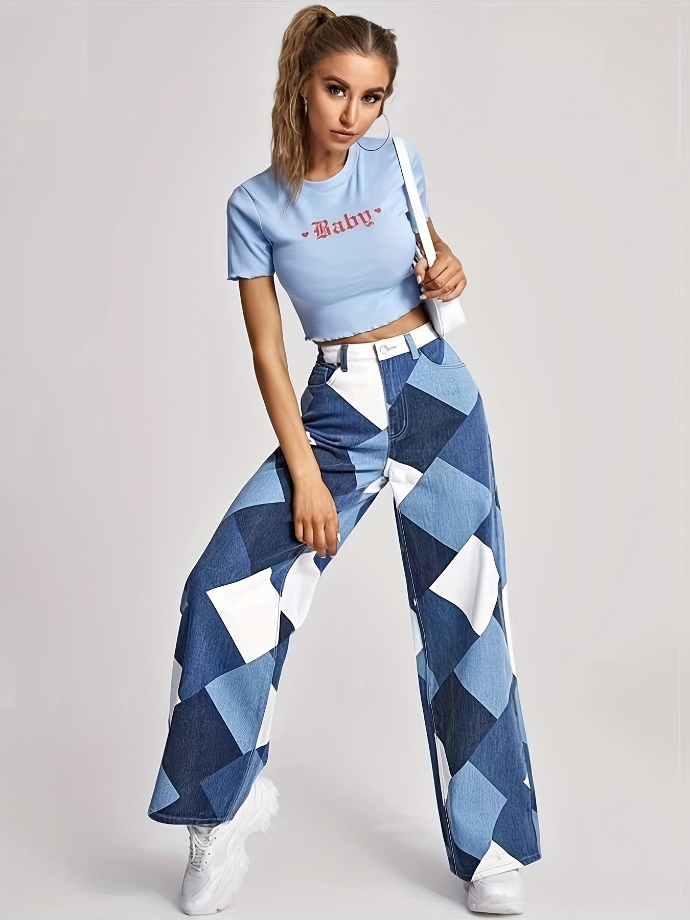 Skarvana Boho Denims by JesseVance NYC: High-Waist & Loose-Fit Chic Timeless Patchwork Jeans