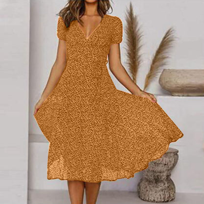 Renata | Vestido midi de mujer con diseño floral | Cómodo