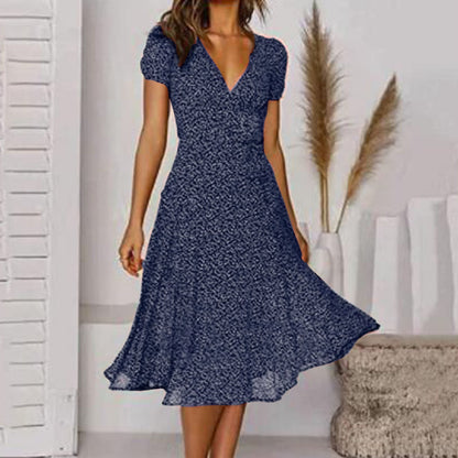 Renata | Vestido midi de mujer con diseño floral | Cómodo