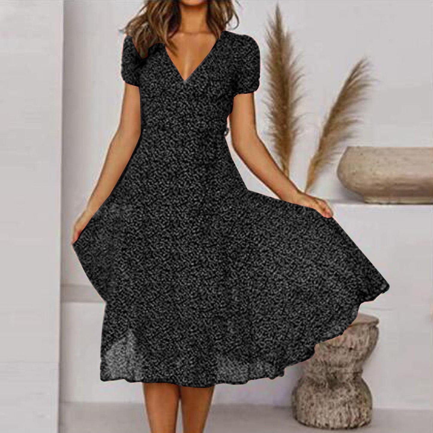 Renata | Vestido midi de mujer con diseño floral | Cómodo