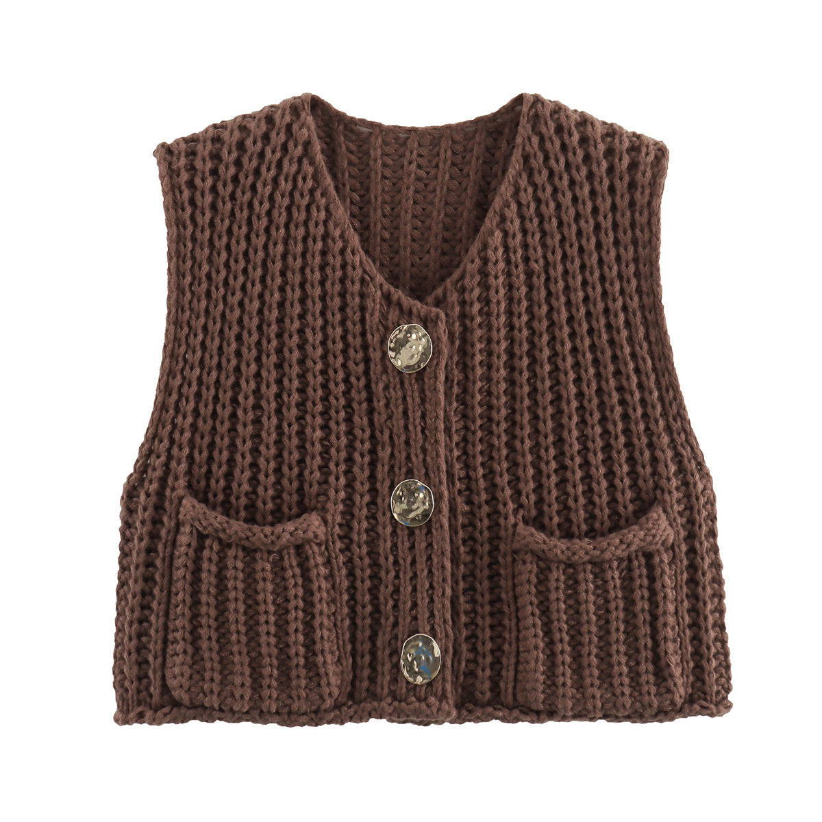 Madelin - Gilet en grosse maille texturée