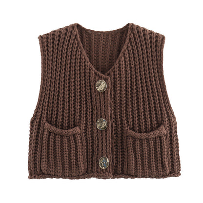 Madelin - Gilet en grosse maille texturée