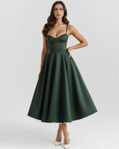 Belle - Robe midi avec couches de tulle et poches secrètes