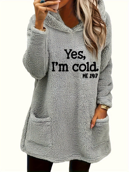 Marilina - Sweat Peluche Capuche Imprimé