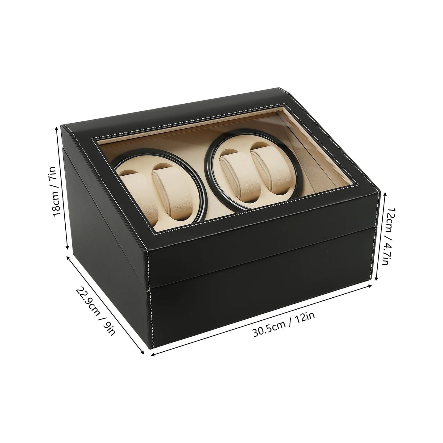 FörvarBillon® Quad - The Only Watch Winder with Ultra Silent (<5dB) Bi-Directional Japanese Motors | Designed by JesseVance Milan