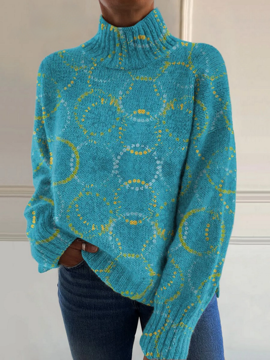 Eleste™ - Bright Turtleneck Jumper
