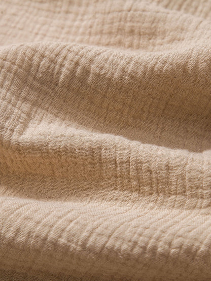 Tom Hollinger | Zerknittertes Baumwoll-Henley-Shirt