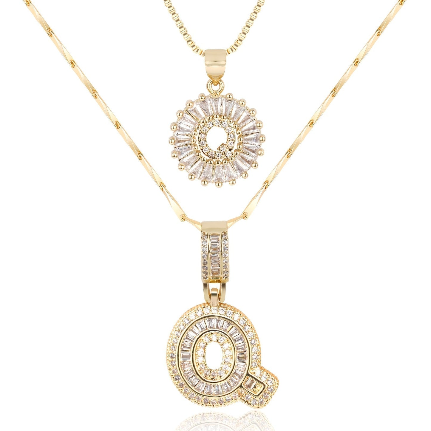 GemLetter Ketting - Initiaal Hanger met Luxe Glans