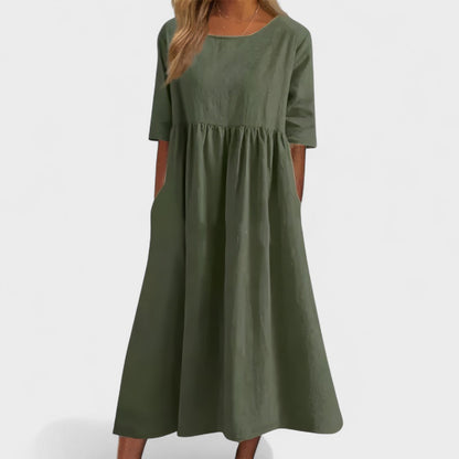 Manuela - Vestido de algodón aireado