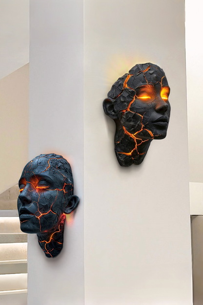 CrackGlow - Lampada da Parete Anima Ferita