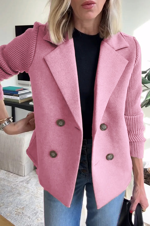 Velin Tailored Knit Blazer Coat