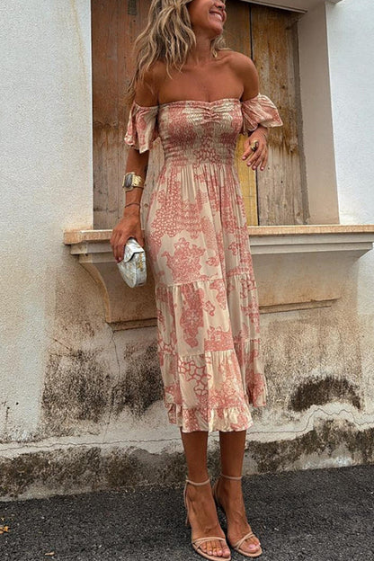 Romy | Off Shoulder Midi Dress