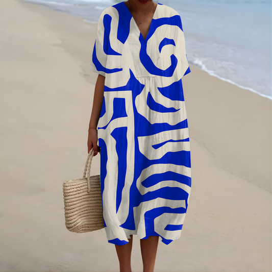 Erin™ | Abstract Relaxed-Fit Summer Dress