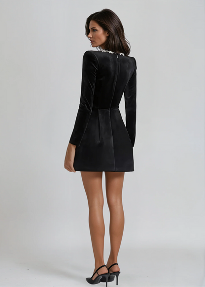 Atelier Fes | Valentina Fluwelen Mini-Jurk