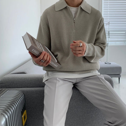 RASON Sweater med lynlås