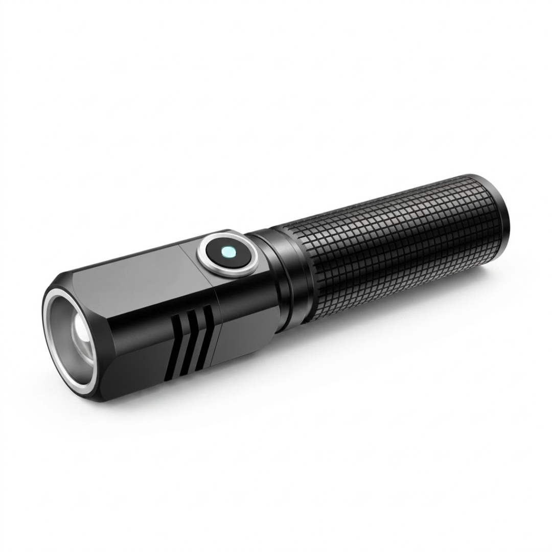 Mini LED Taschenlampe Wiederaufladbar – 10000 Lumen – USB-C & Zoomfunktion