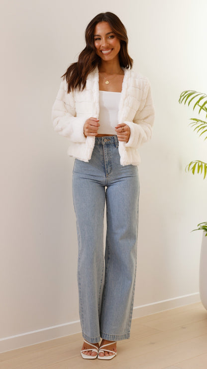 Luxe Dames Crop Jasje - Veloura