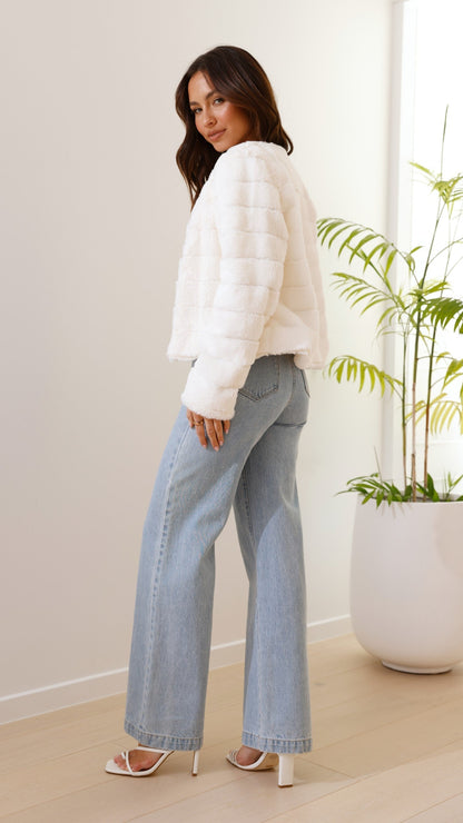 Luxe Dames Crop Jasje - Veloura
