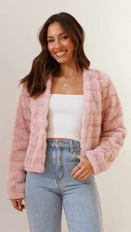 Luxe Dames Crop Jasje - Veloura