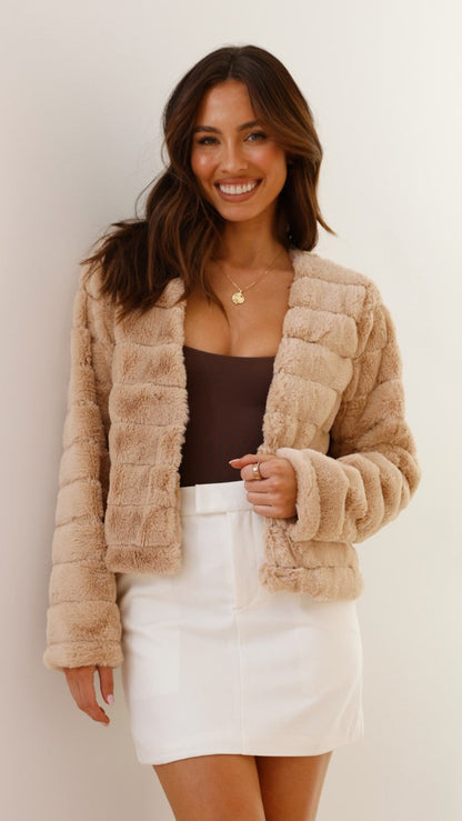 Luxe Dames Crop Jasje - Veloura