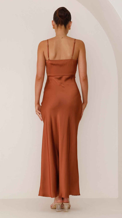Britte Maxi-Kleid – Müheloser Stil in einer fließenden Silhouette
