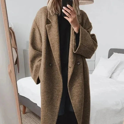 Violet | Women elegant oversized Button-Down coat