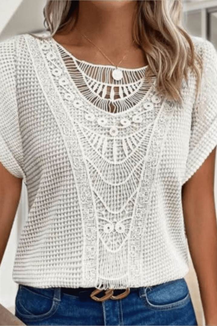 Nadine | Vintage Lace Detail Top