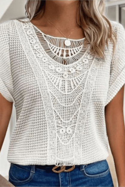 Nadine | Vintage Lace Detail Top